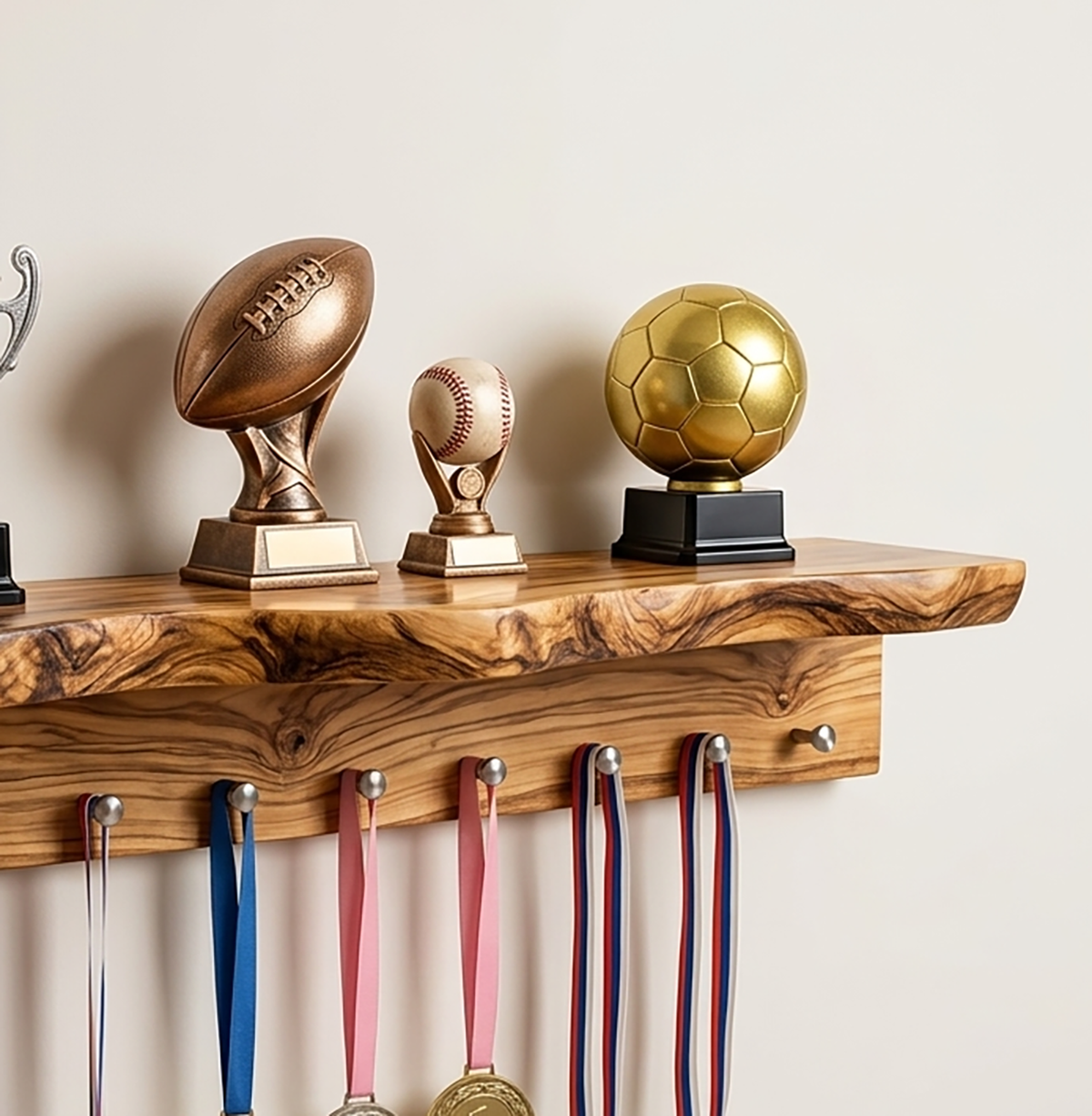 Artistieke houten takkenkapstok voor de entree