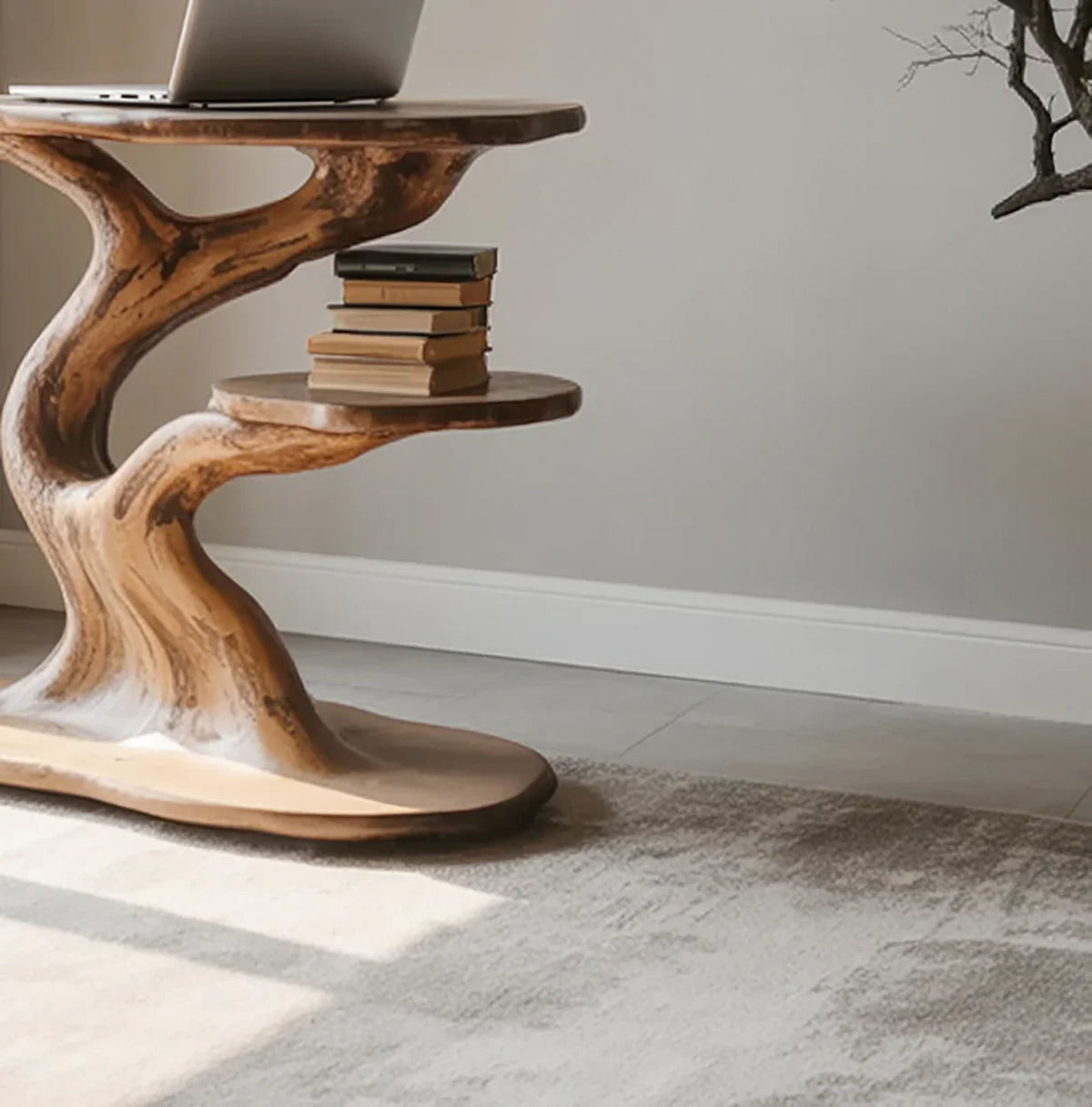 Modern mid century accent table for home interior