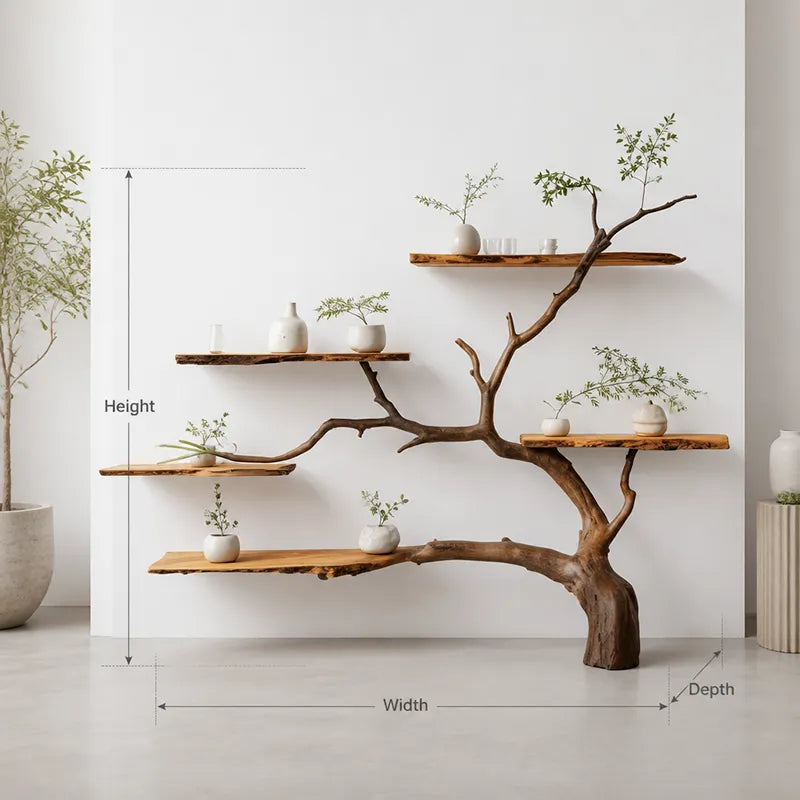 Statement Boomtak Wandplank - Boomrand Massief Hout