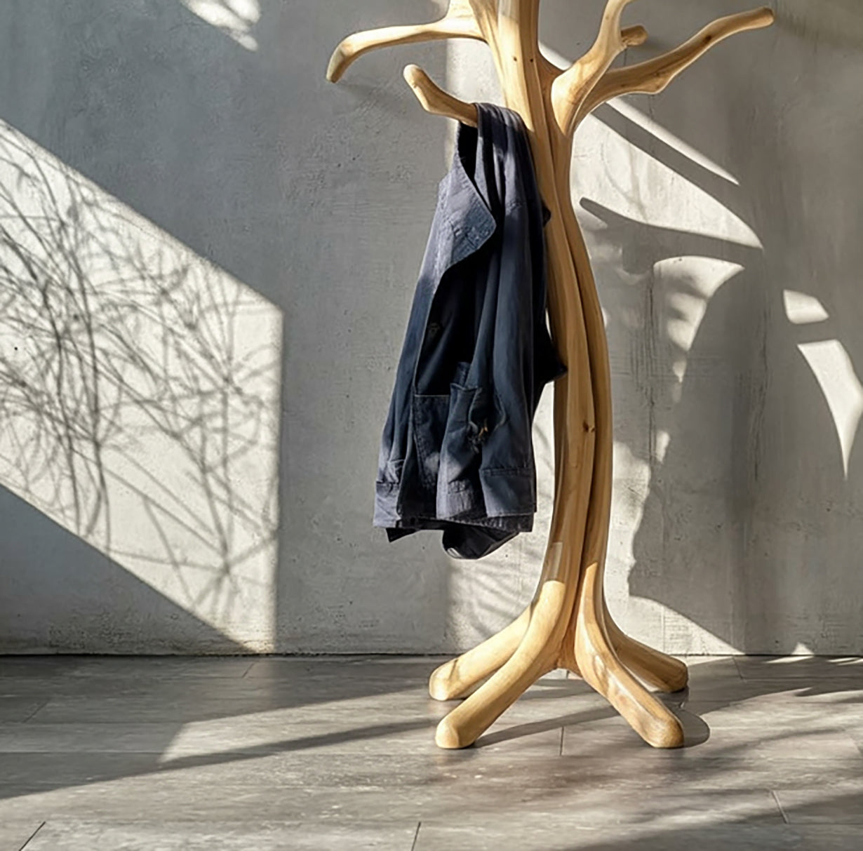 Rustieke Live Edge Houten Bank – Handgemaakt Entree Meubel