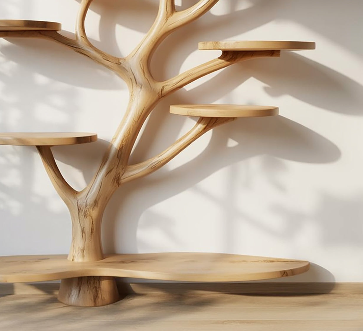 Rustieke Kattenboom van Natuurlijk Hout – Handgemaakt Kattenmeubel Cadeau