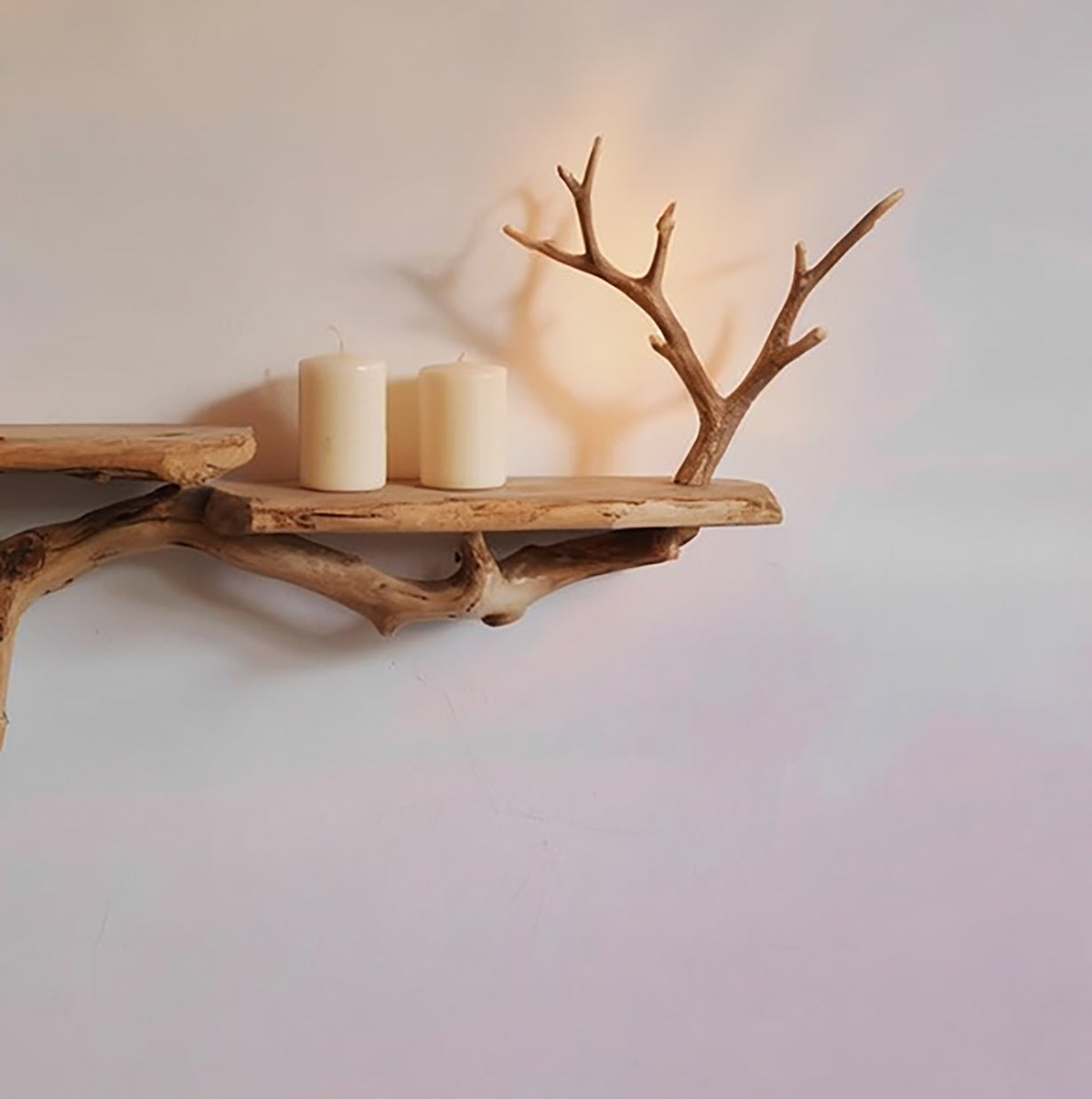 Live Edge Zwevende Wandplanken – Handgemaakt Massief Hout Decor