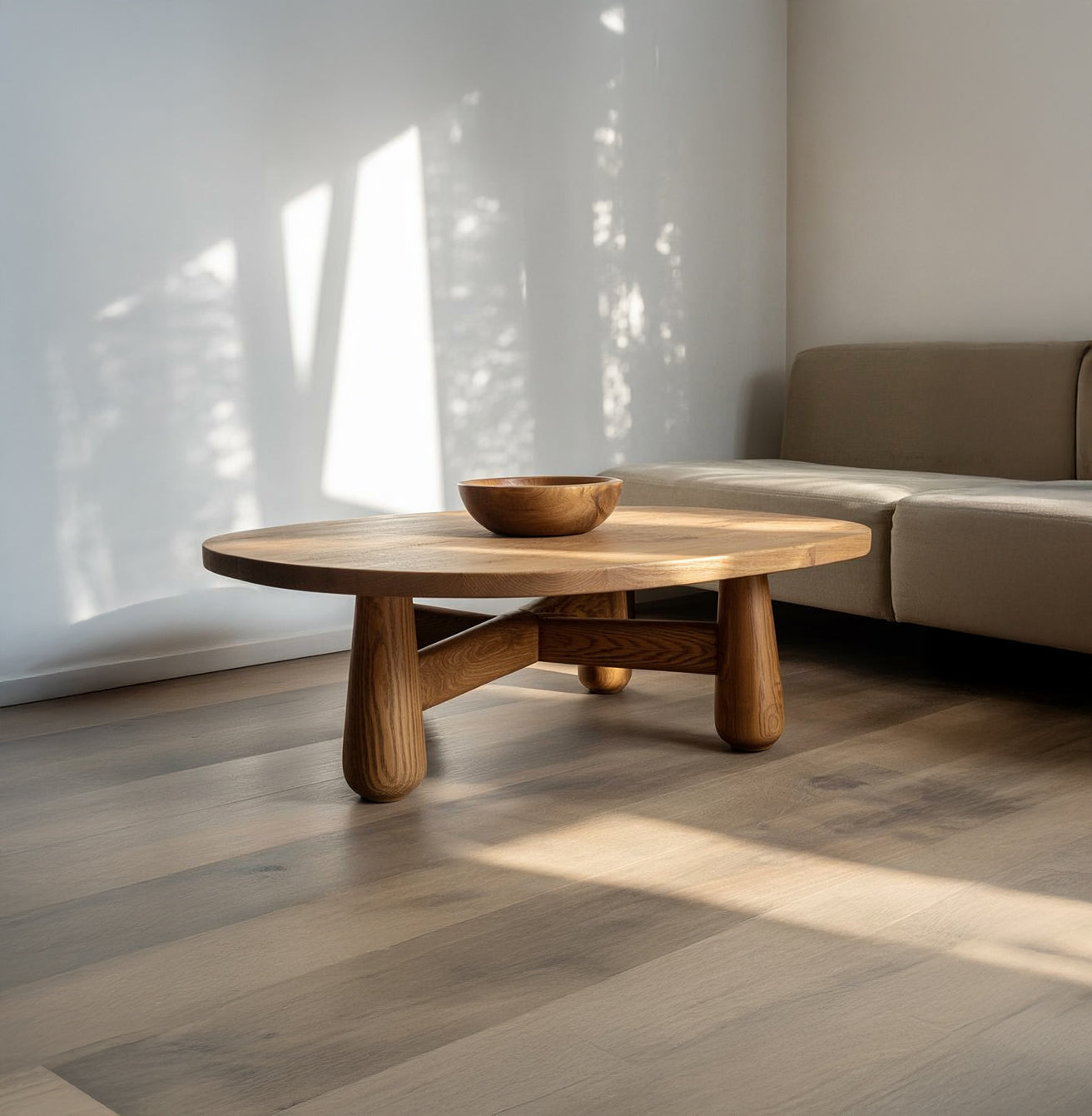 Moderne Farmhouse Houten Salontafel – Live Edge voor Woonkamer