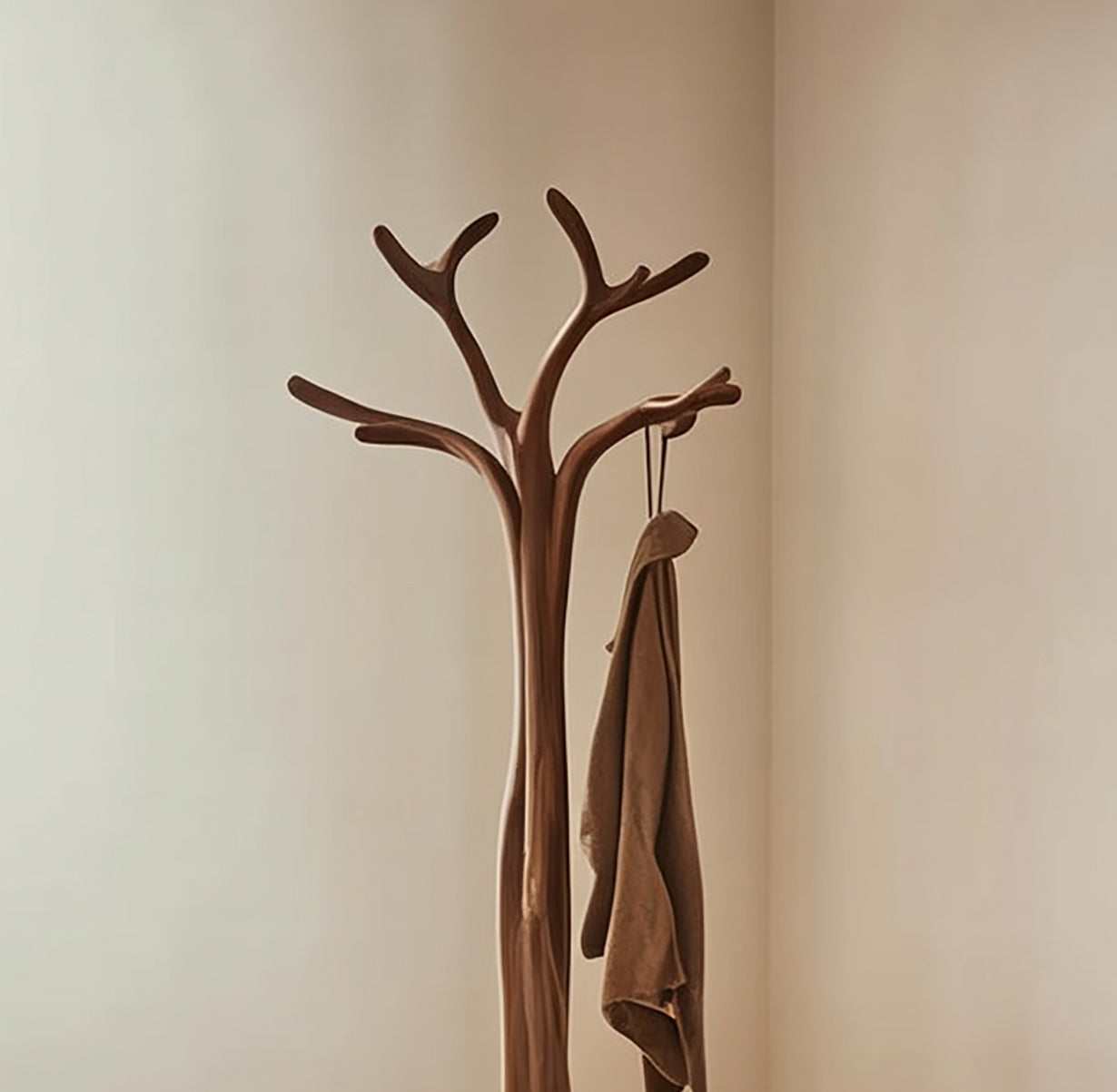 Houten Hangende Boomtak Kledingrek – Vintage Wanddecoratie