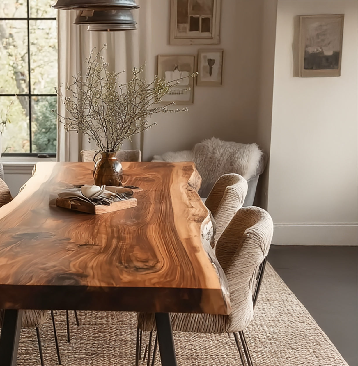 Eettafel van Massief Hout – Moderne Minimalistische Keukentafel