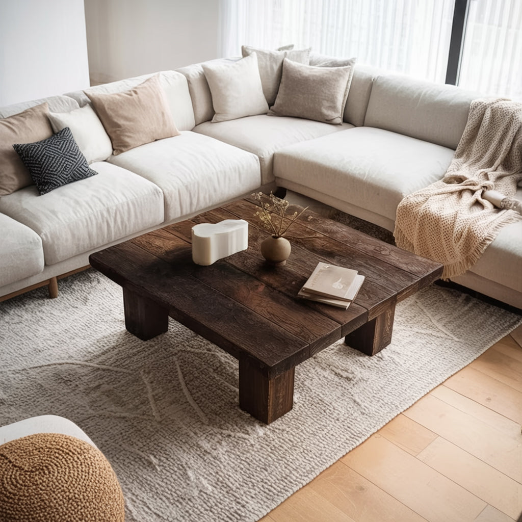 Salontafel van Gerecycled Kastanjehout – Rustiek Farmhouse Design