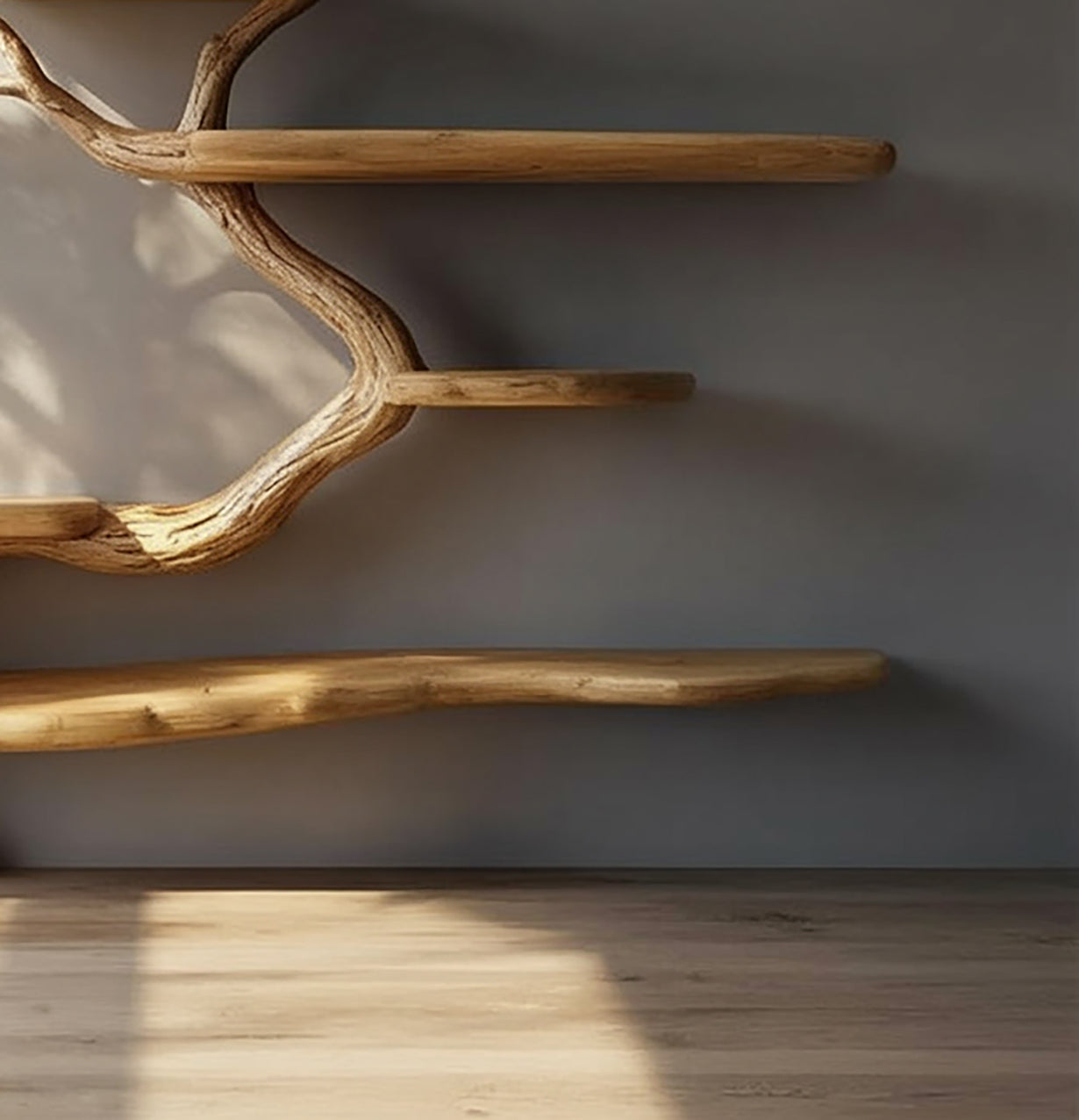 Boomvormige Boekenkast van Massief Hout – Natuurdesign