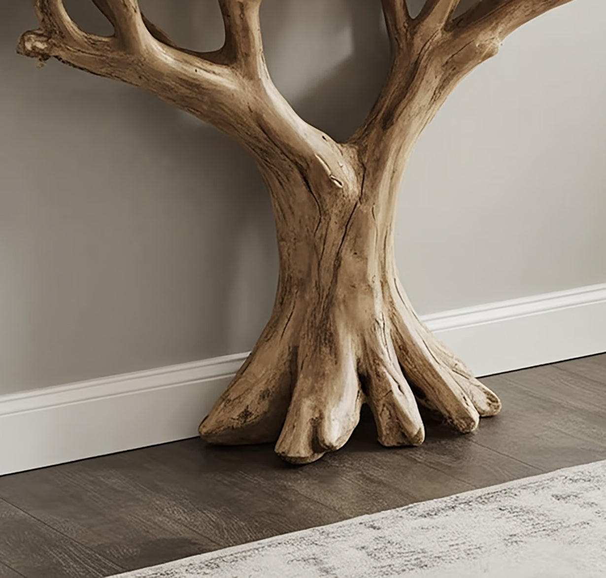 Handgemaakte Live Edge Consoletafel – Rustieke Haltafel