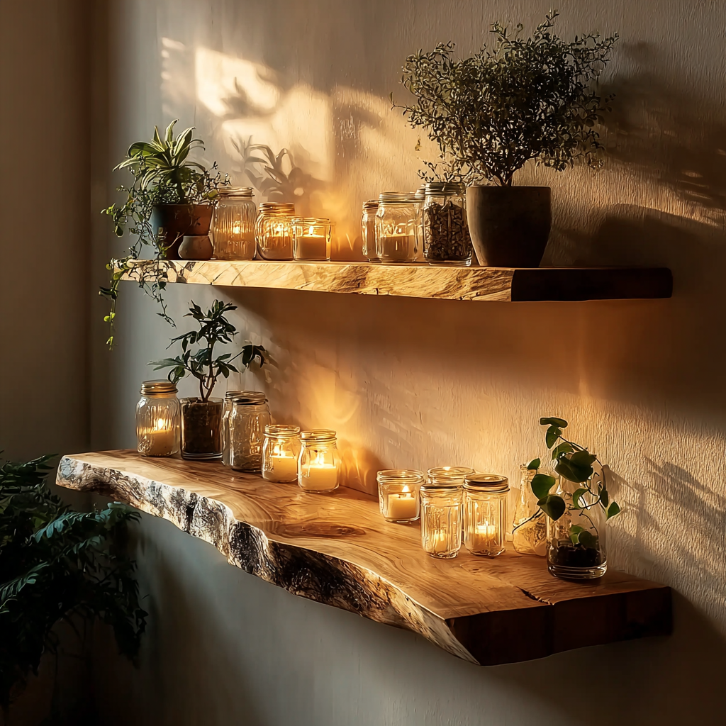 Deep Floating Shelves – Solid Wood Floating Shelf for Bathroom & Kitchen